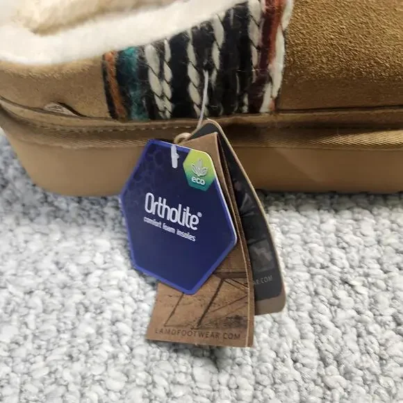 Lamo Jane Women's Suede Slippers with Ortholite Foam Insoles Women's 10 NWT - Picture 3 of 12